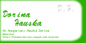dorina hauska business card